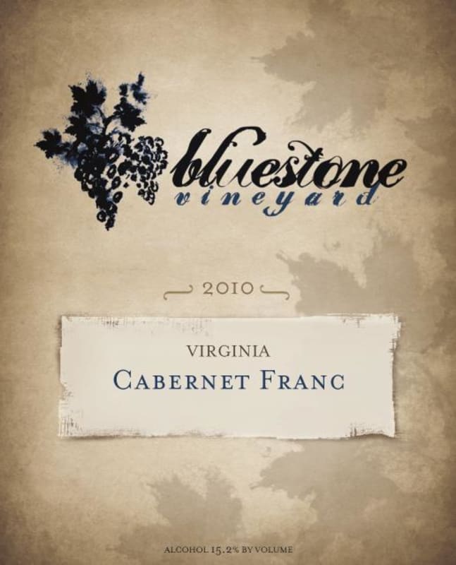 Bluestone Vineyard Cabernet Sauvignon 2010 Front Label