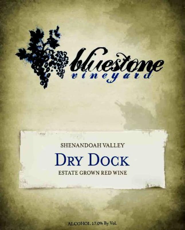 Bluestone Vineyard Dry Dock 2013 Front Label