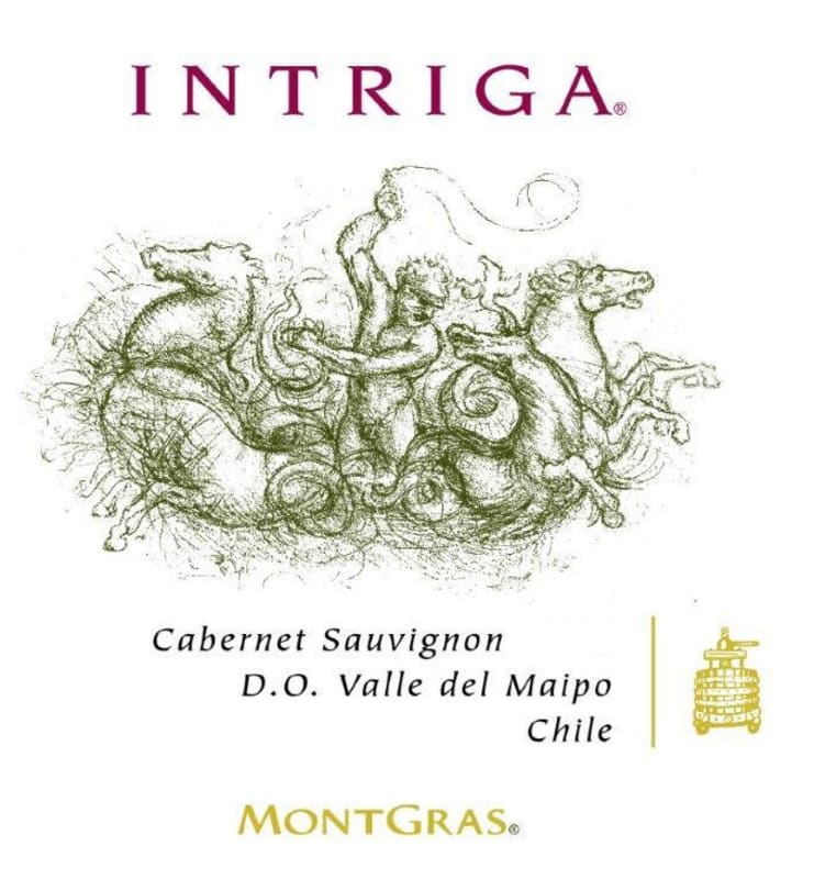 Intriga Cabernet Sauvignon 2012 Front Label