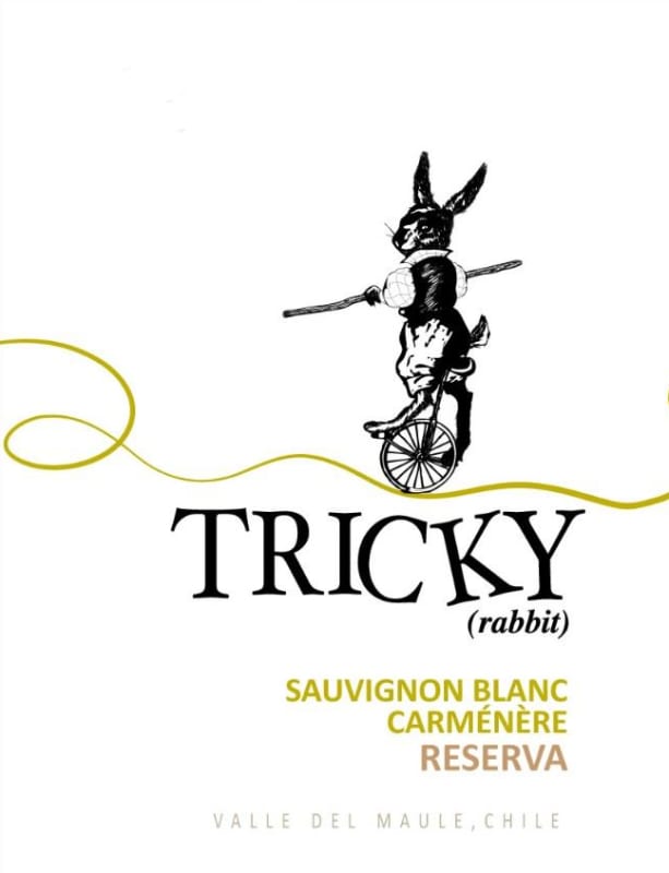 InVina Tricky Rabbit Reserva Sauvignon Blanc Carmenere 2015 Front Label