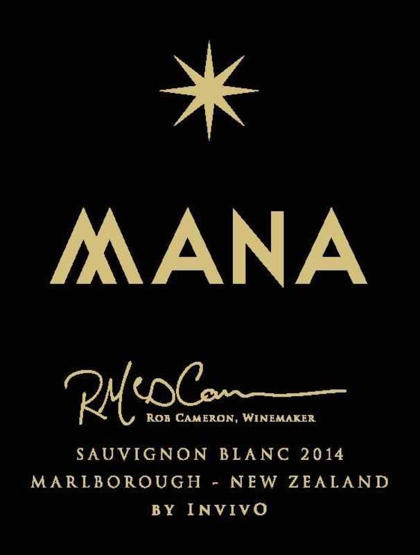 Invivo Wines Mana Invivo Sauvignon Blanc 2014 Front Label
