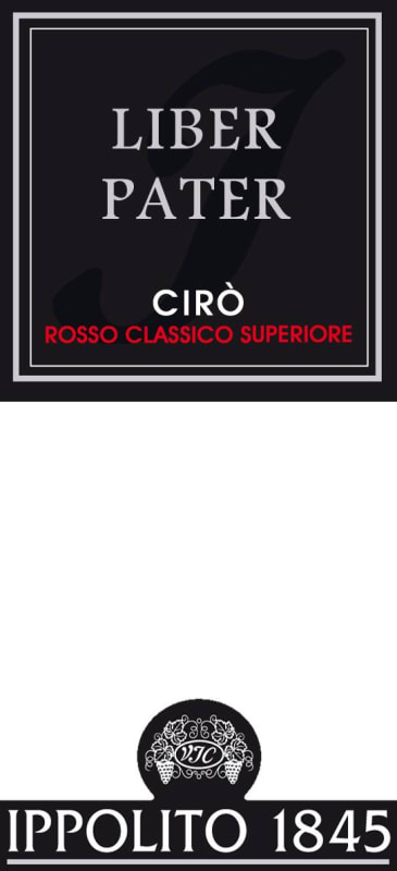 Ippolito 1845 Ciro Liber Pater Classico Superiore Rosso 2012 Front Label