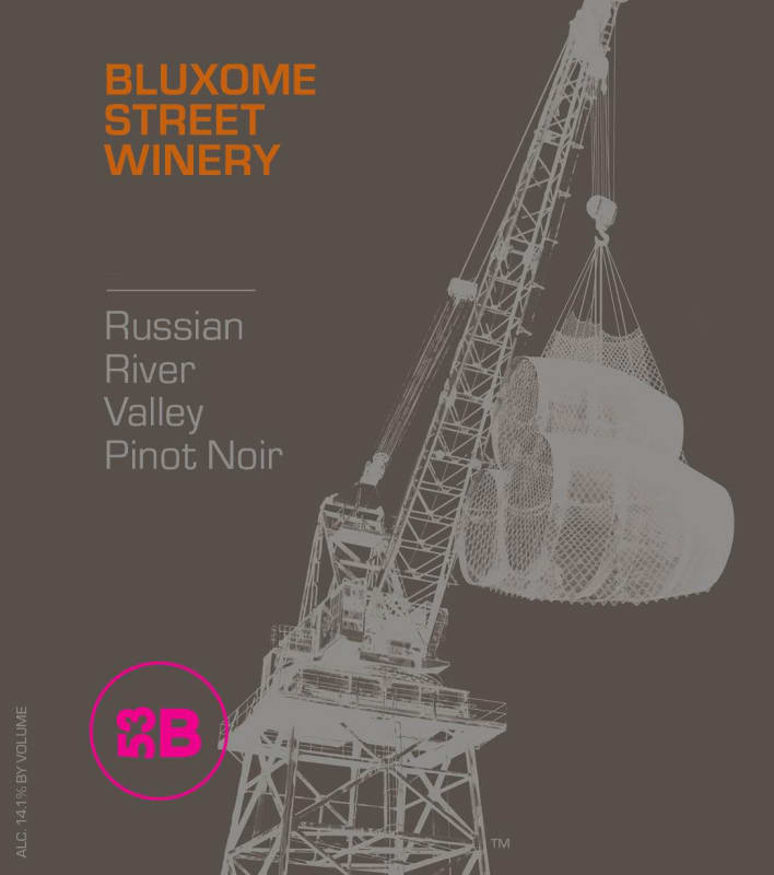Bluxome Street Winery Russian River Valley Pinot Noir 2012 Front Label
