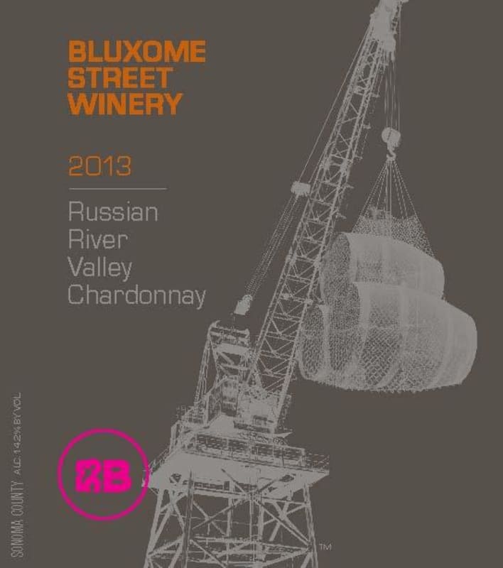 Bluxome Street Winery Russian River Valley Chardonnay 2013 Front Label