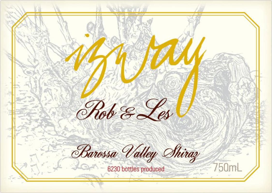 Izway Wines Rob & Les Shiraz 2011 Front Label