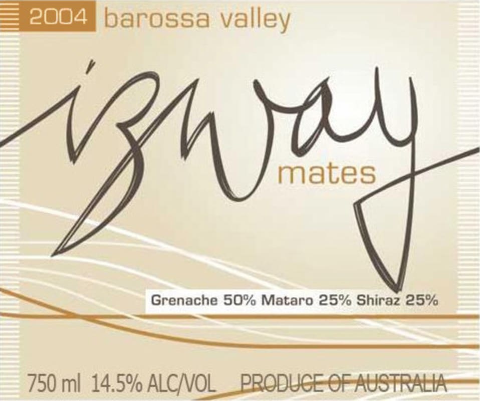 Izway Wines Mates 2004 Front Label