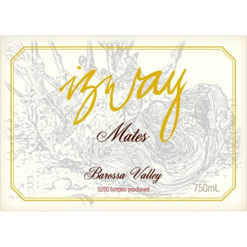 Izway Wines Barossa Valley Mates 2012 Front Label