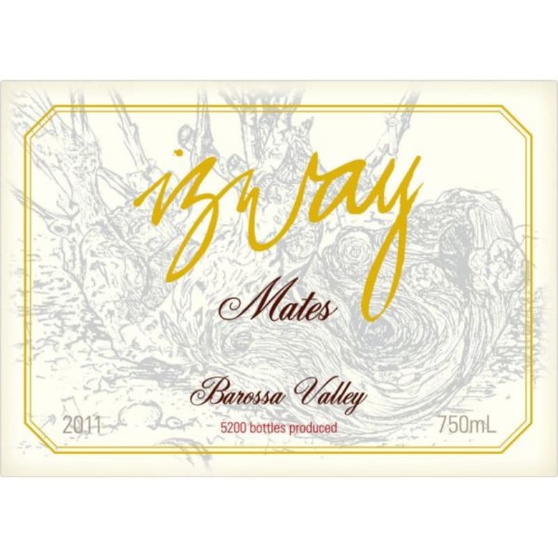 Izway Wines Barossa Valley Mates 2011 Front Label