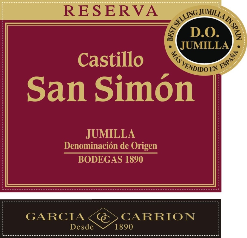 J. Garcia Carrion Castillo San Simon Reserva 2011 Front Label