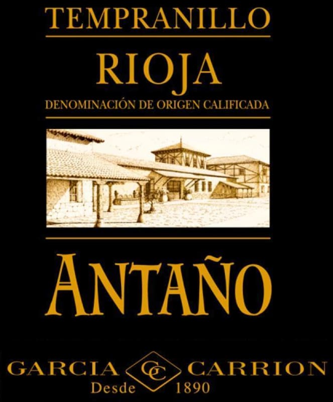 J. Garcia Carrion Antano Cosecha Tempranillo 2015 Front Label
