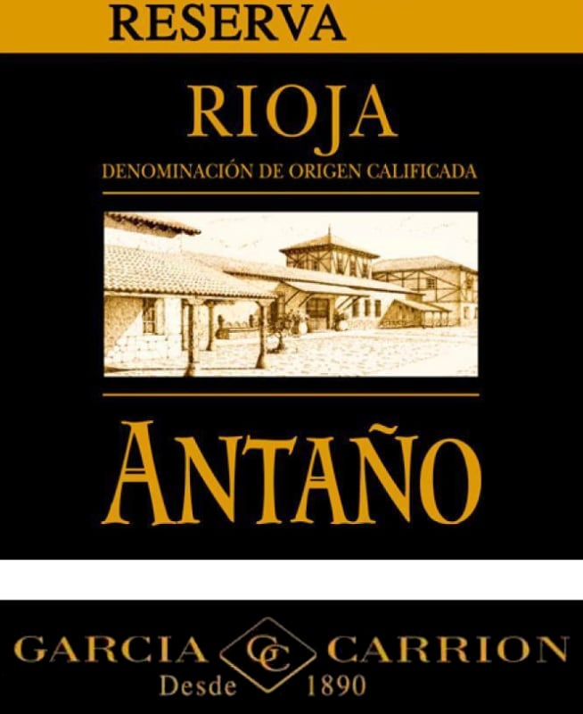 J. Garcia Carrion Antano Reserva 2011 Front Label