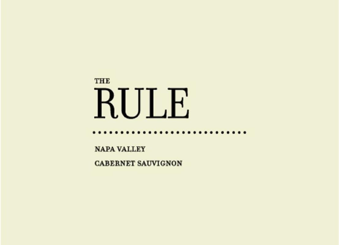The Rule Cabernet Sauvignon 2009 Front Label