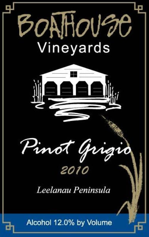 Boathouse Vineyards Pinot Grigio 2010 Front Label
