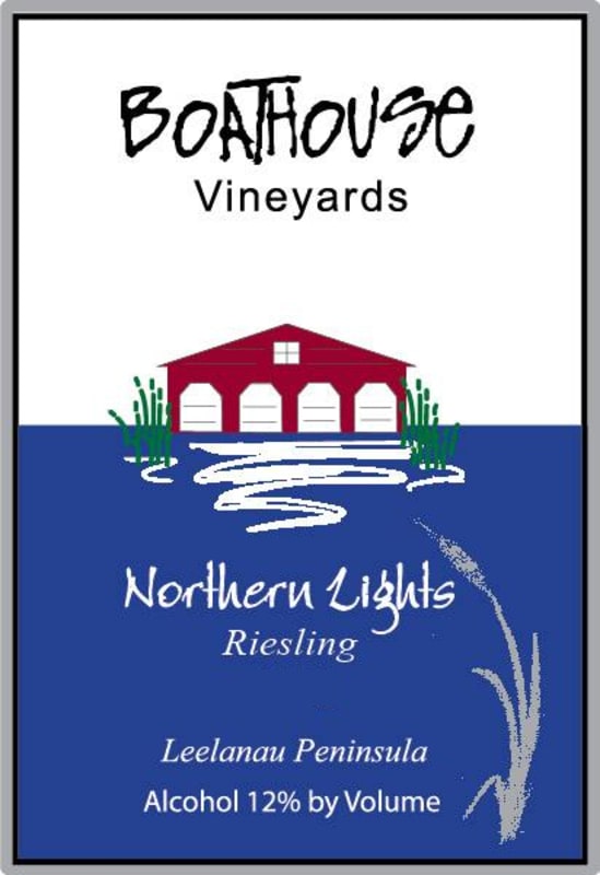 Boathouse Vineyards Northern Lights Riesling 2014 Front Label