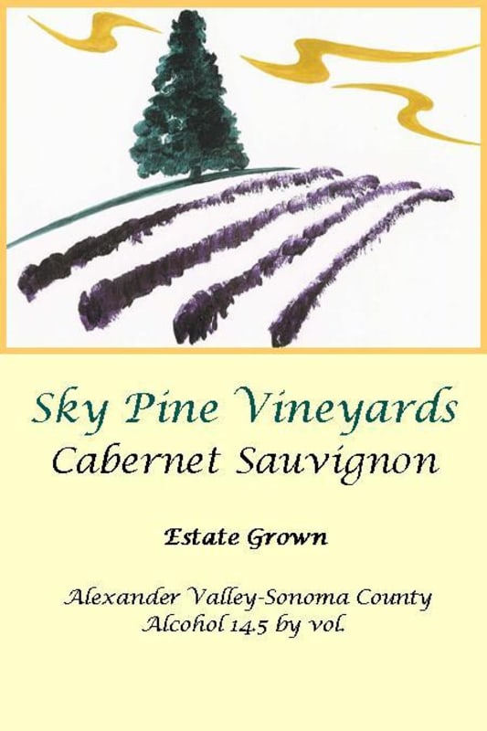 BobDog Winery Sky Pine Vineyards Mountain Cabernet Sauvignon 2010 Front Label