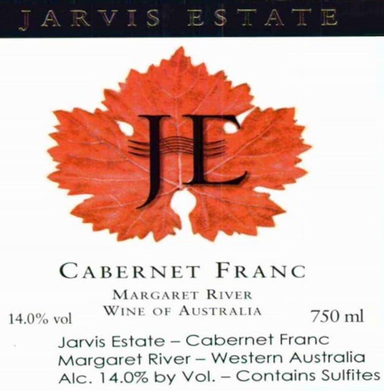 Jarvis Estate Cabernet Franc 2004 Front Label