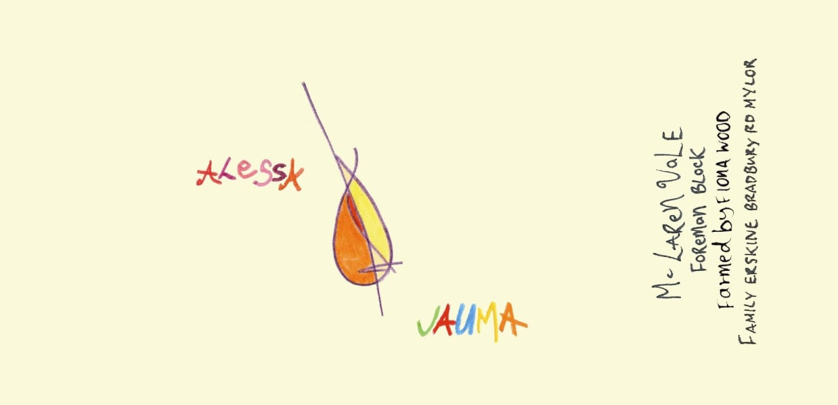 Jauma Alessa Shiraz 2013 Front Label