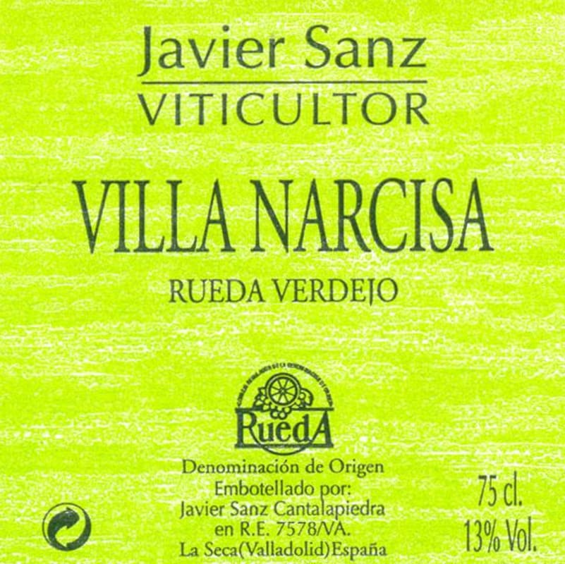 Javier Sanz Viticultor Verdejo 2009 Front Label
