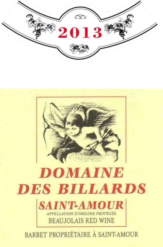 Jean Loron Saint-Amour Domaine des Billards 2013 Front Label