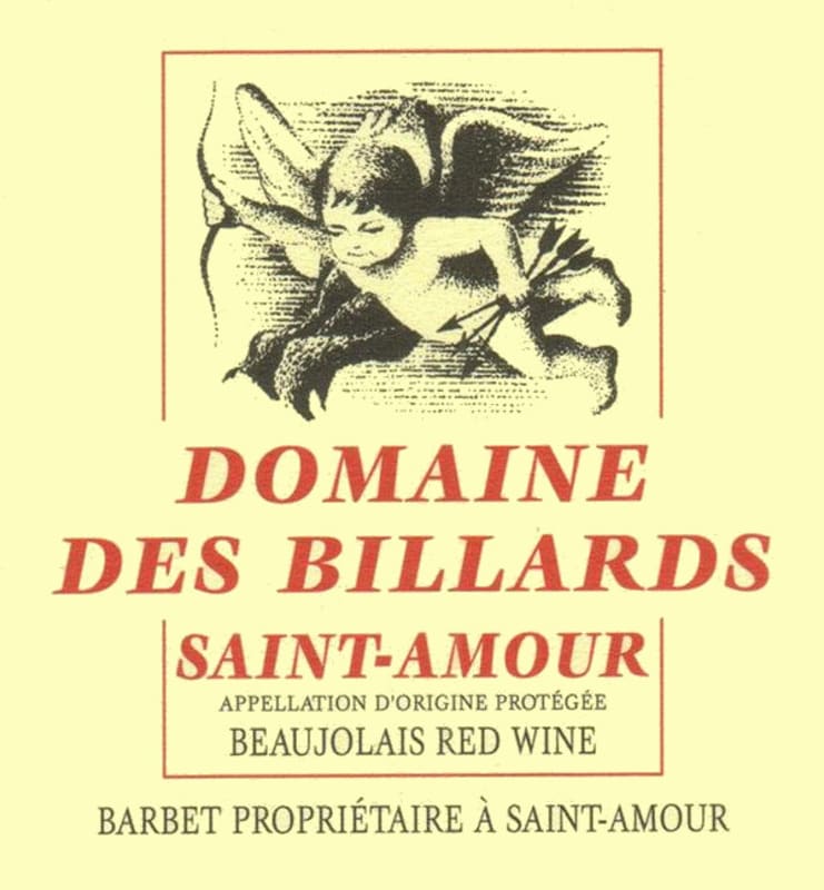 Jean Loron Saint-Amour Domaine des Billards 2014 Front Label