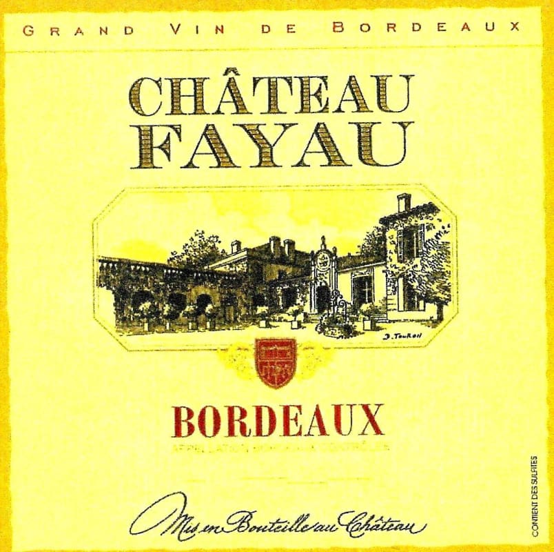 Jean Medeville & Fils Bordeaux Chateau Fayau 2014 Front Label