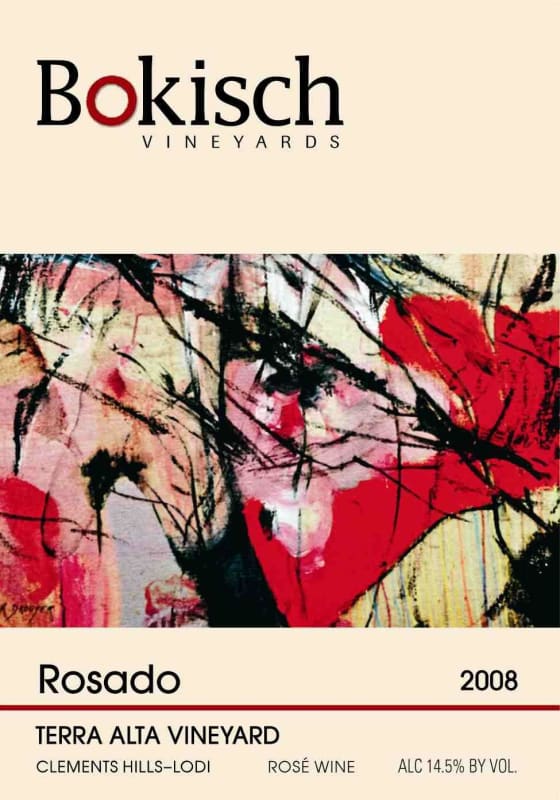 Bokisch Vineyards Terra Alta Vineyard Rosado 2008 Front Label