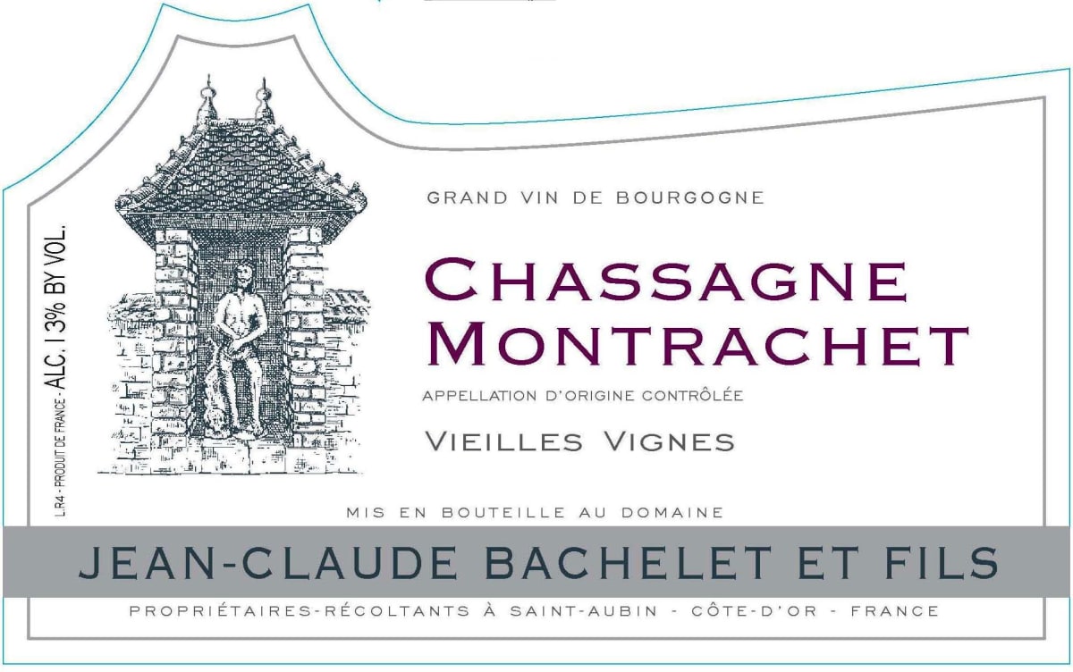 Jean-Claude Bachelet Chassagne Montrachet Vieilles Vignes Rouge 2012 Front Label