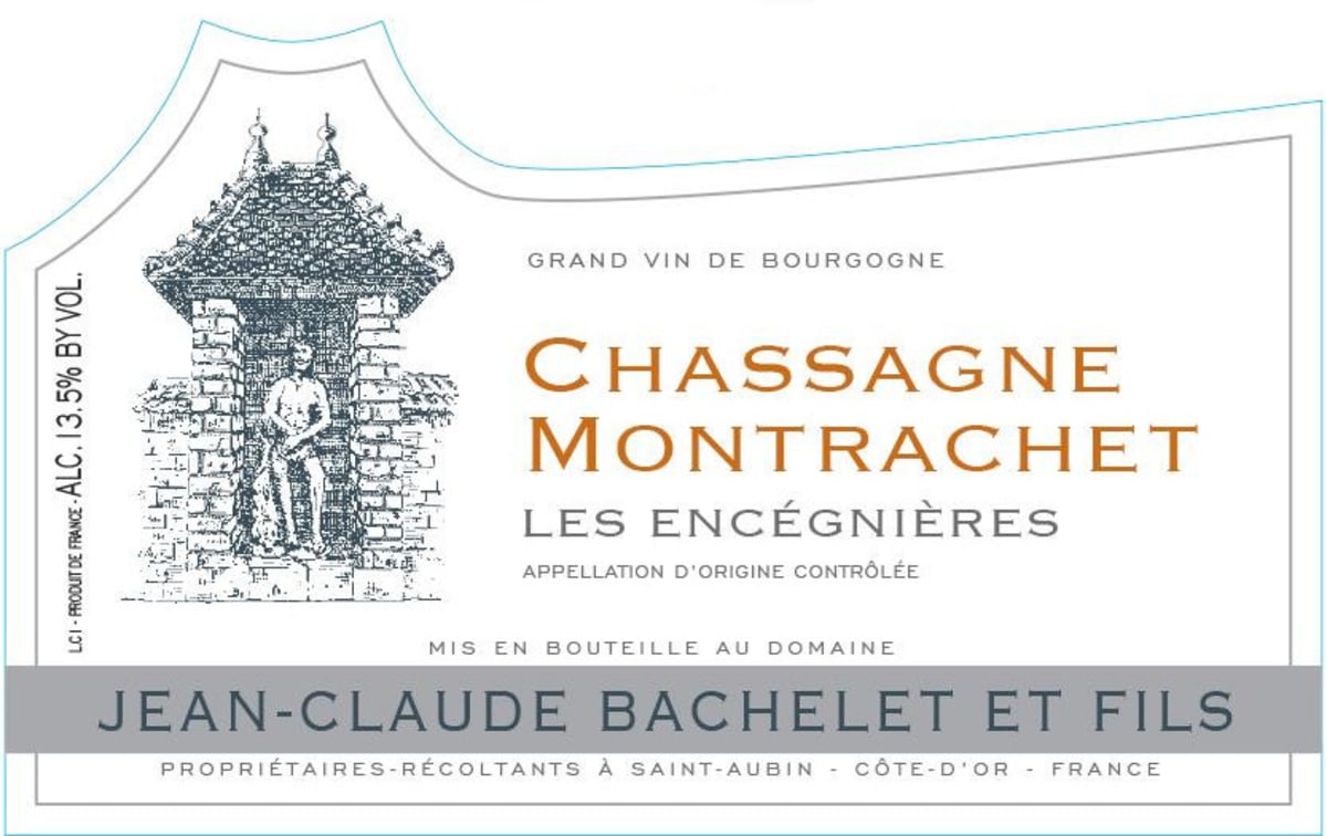 Jean-Claude Bachelet Chassagne Montrachet Les Encegnieres 2013 Front Label