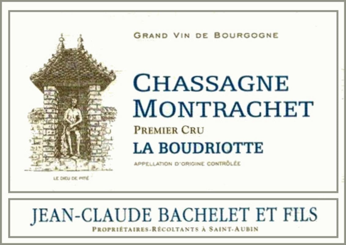 Jean-Claude Bachelet Chassagne Montrachet La Boudriotte Premier Cru 2010 Front Label