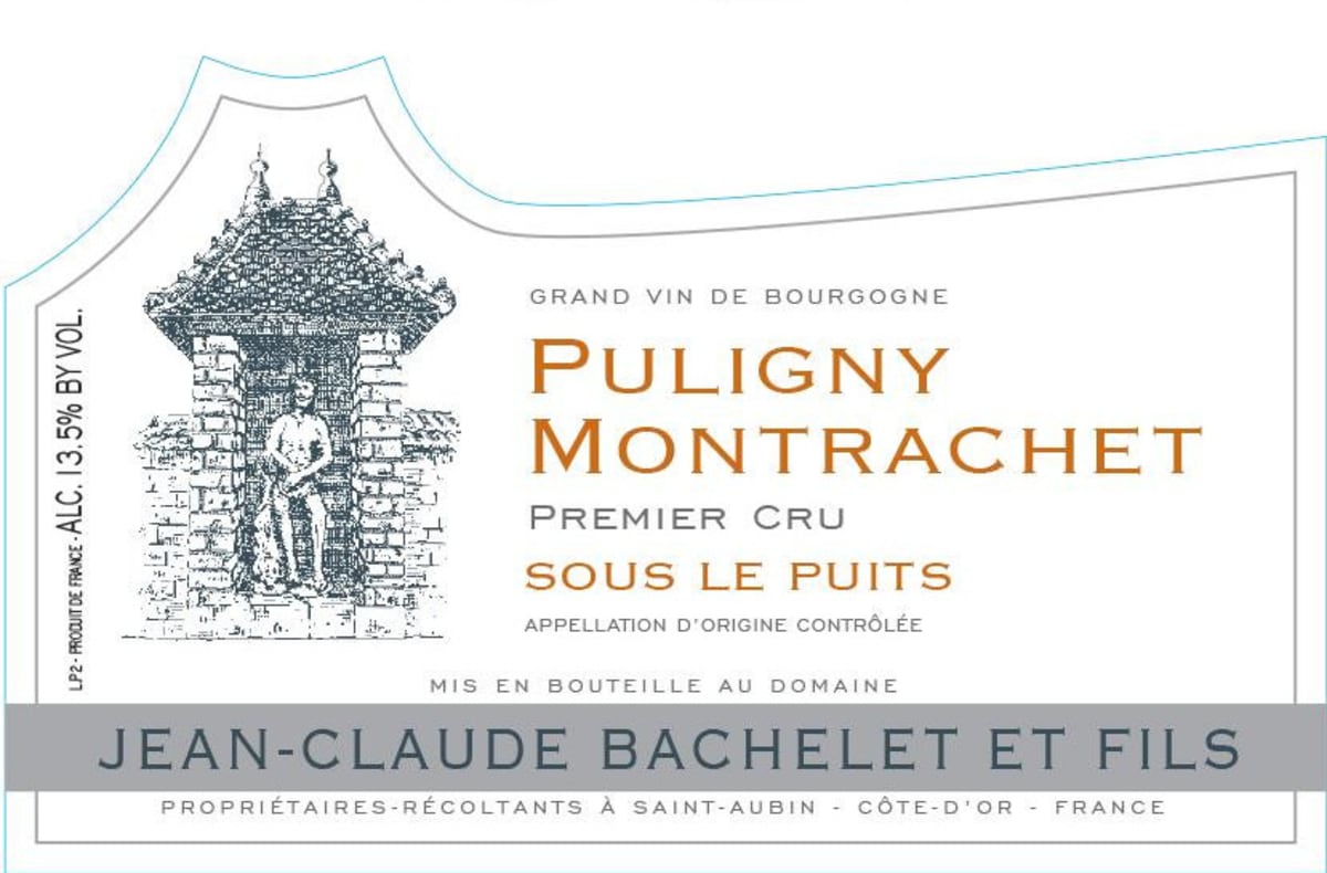 Jean-Claude Bachelet Puligny Montrachet Sous le Puits Premier Cru 2013 Front Label