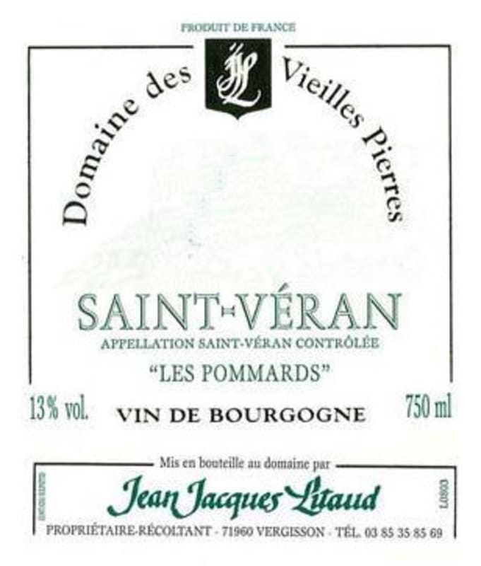 Jean-Jacques Litaud Saint-Veran Les Pommards 2010 Front Label