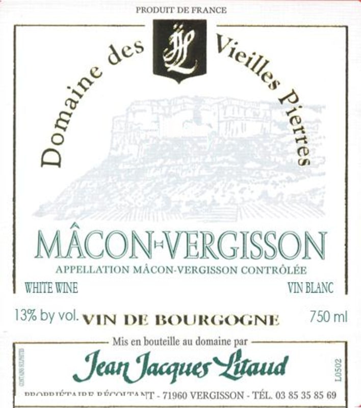 Jean-Jacques Litaud Macon-Vergisson 2006 Front Label