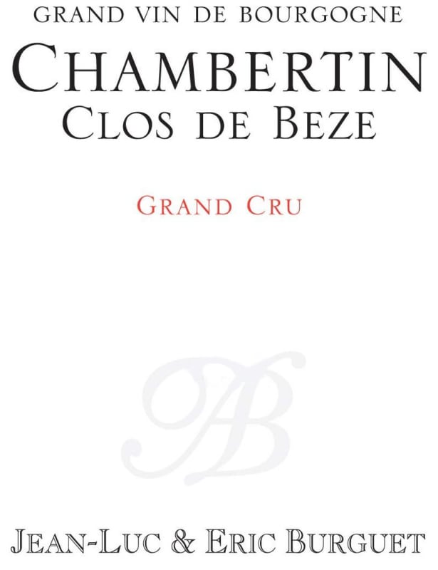 Jean-Luc & Eric Burguet Chambertin Clos de Beze Grand Cru 2013 Front Label