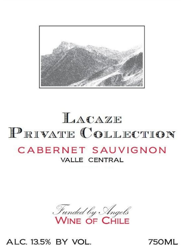 Jean-Pascal Lacaze Private Collection Cabernet Sauvignon 2012 Front Label