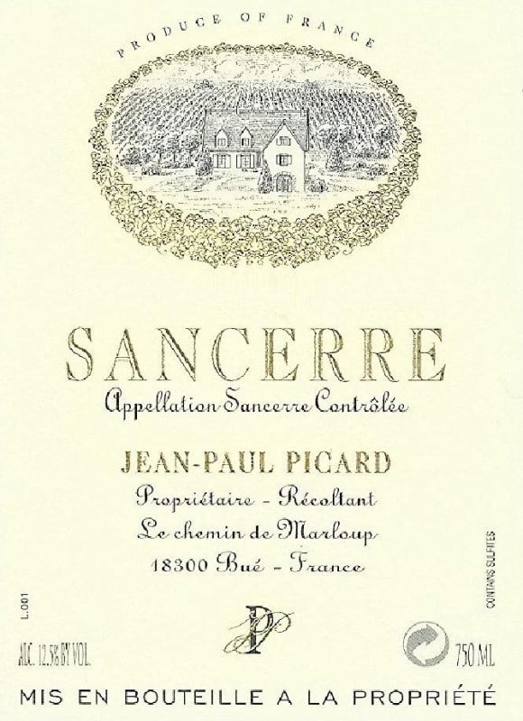 Jean-Paul Picard & Fils Sancerre 2011 Front Label