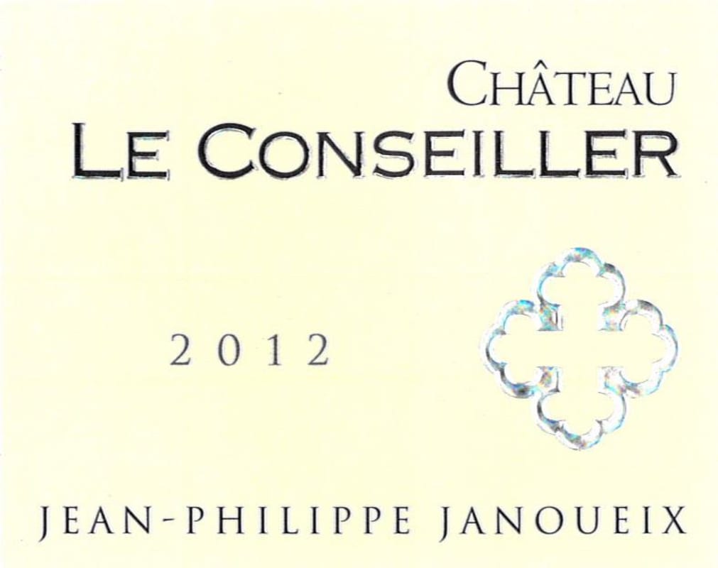 Jean-Philippe Janoueix Domaines Chateau Le Conseiller 2012 Front Label