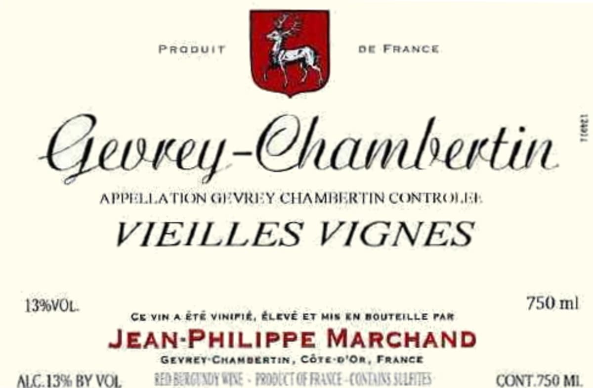 Jean-Philippe Marchand Gevrey-Chambertin Vieilles Vignes 2010 Front Label