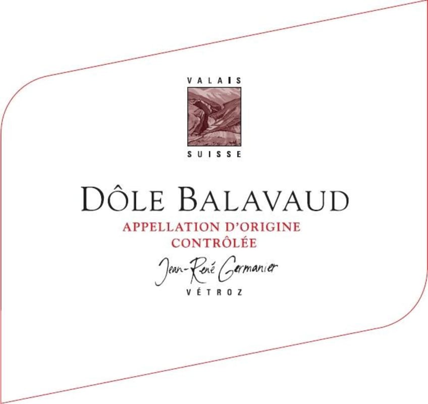 Jean-Rene Germanier Balavaud Dole Balavaud 2012 Front Label
