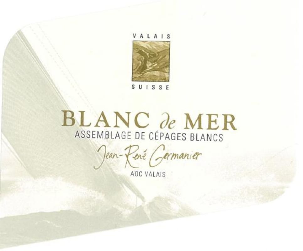 Jean-Rene Germanier Balavaud Alinghi Blanc de Mer Assemblage 2009 Front Label