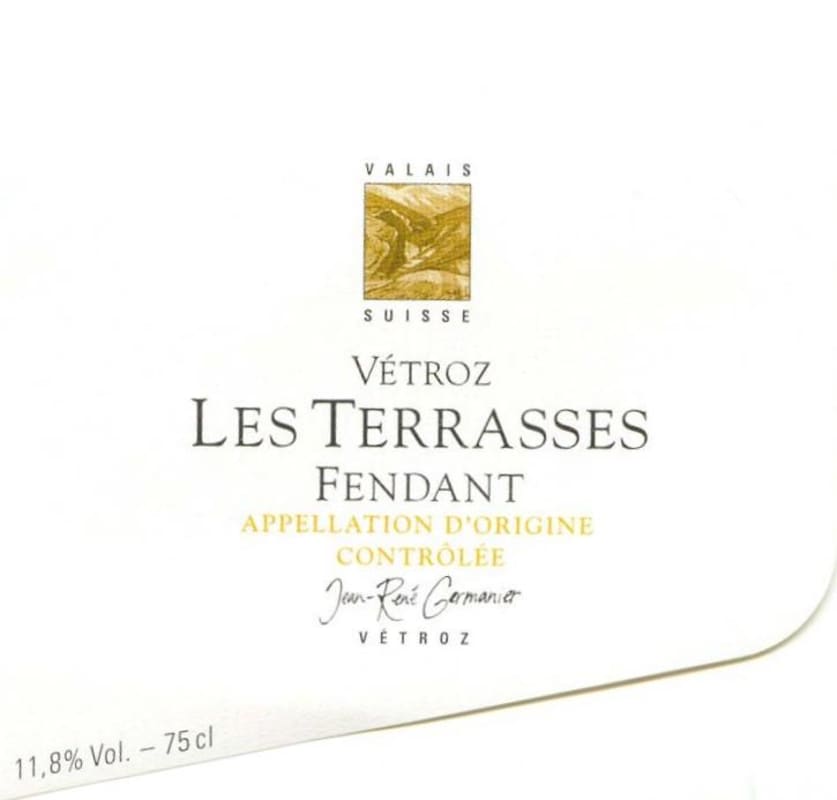 Jean-Rene Germanier Balavaud Vetroz Fendant Les Terrasses 2007 Front Label