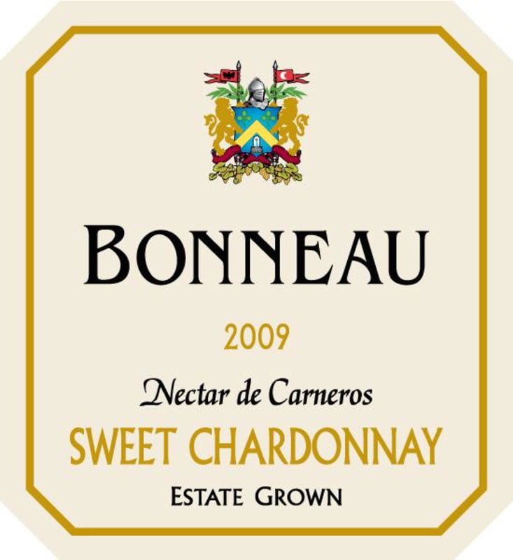 Bonneau Wines Nectar de Carneros Sweet Chardonnay 2009 Front Label