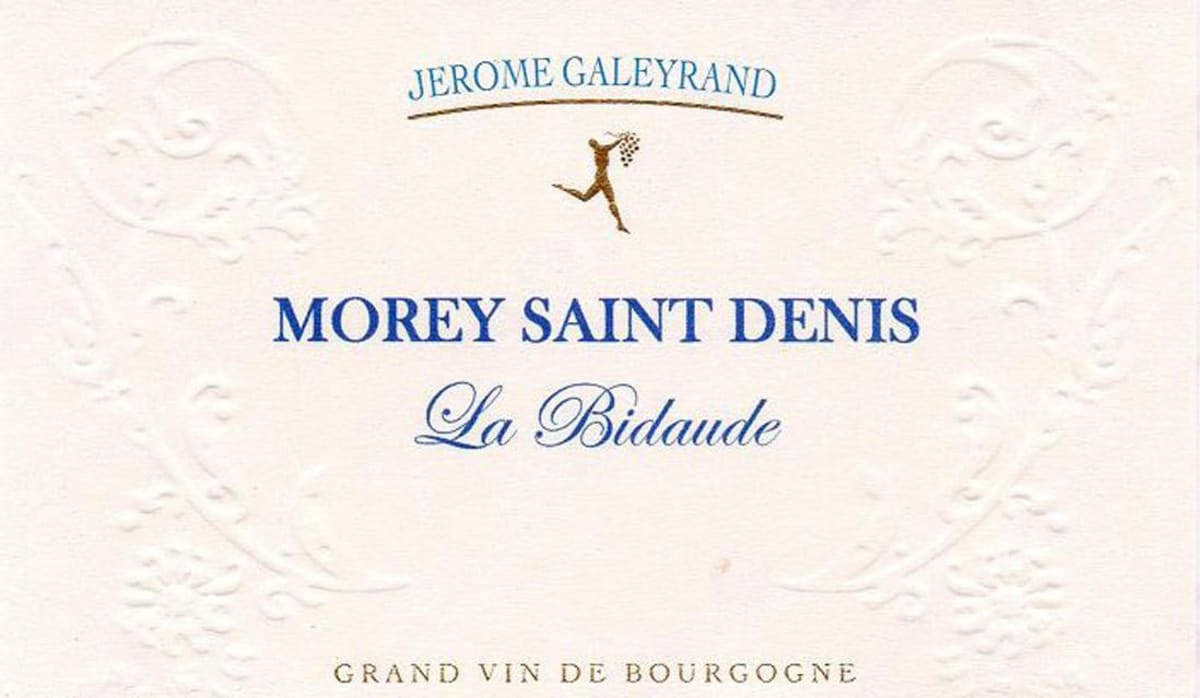 Jerome Galeyrand Morey Saint Denis La Bidaude 2011 Front Label
