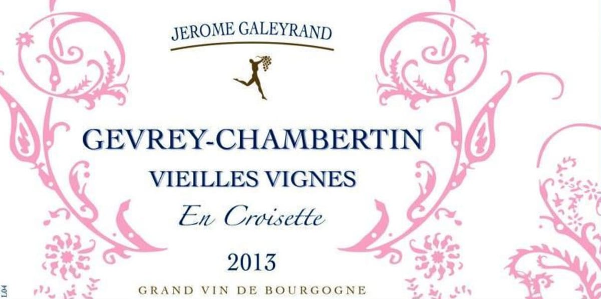 Jerome Galeyrand Gevrey Chambertin En Croisette Vieilles Vignes 2013 Front Label