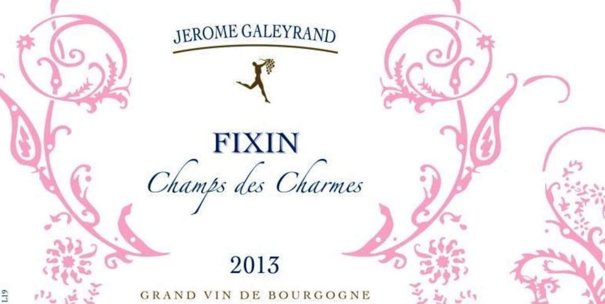 Jerome Galeyrand Fixin Champs des Charmes 2013 Front Label