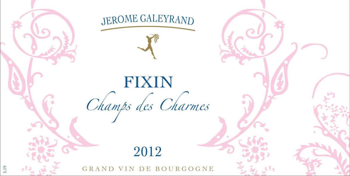 Jerome Galeyrand Fixin Champs des Charmes 2012 Front Label