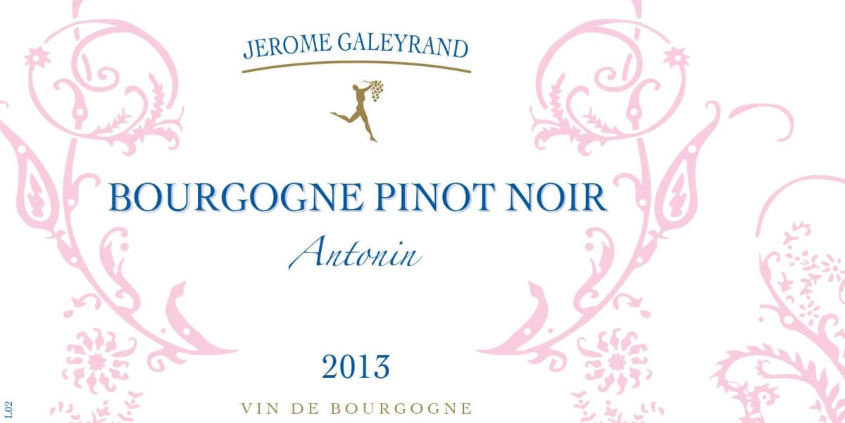 Jerome Galeyrand Pinot Noir Cuvee Antonin 2013 Front Label