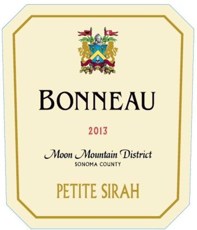 Bonneau Wines Moon Mountain District Petite Sirah 2013 Front Label