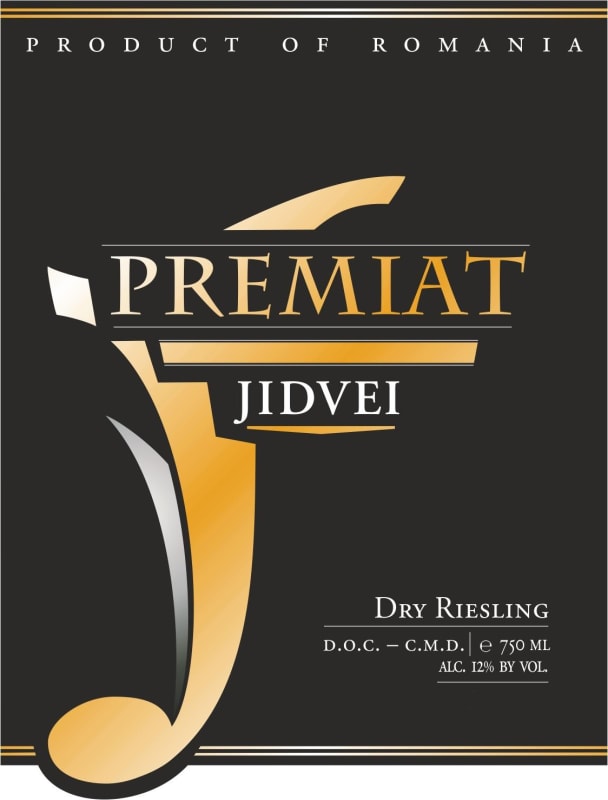 Jidvei Tarnave Premiat Riesling 2011 Front Label