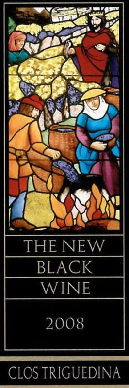 Triguedina Clos Triguedina The New Black Wine 2008 Front Label