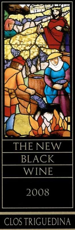 Triguedina Clos Triguedina The Black Wine 2008 Front Label